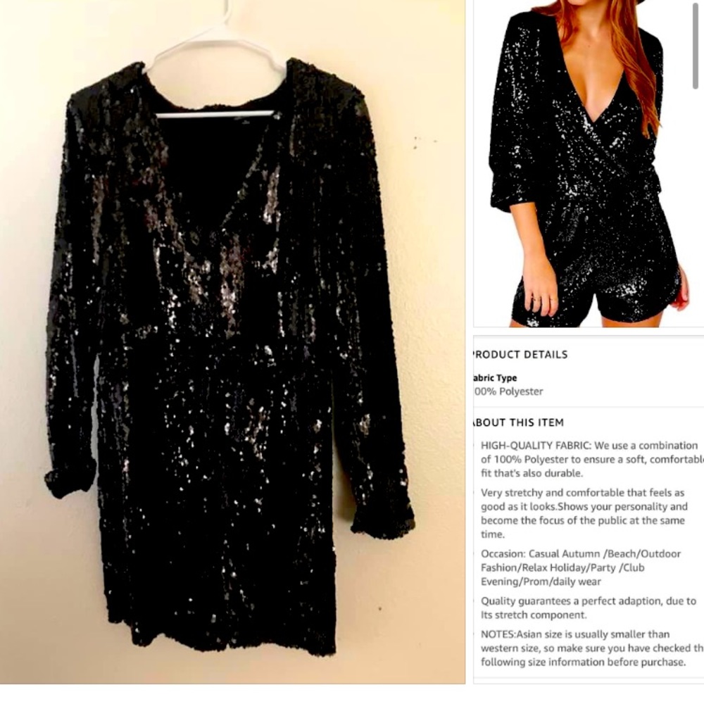 Sequins Romper